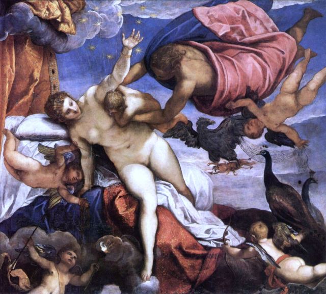 Tintoretto Jacopo The Origin of the Milky Way showing Juno Nursing Heracles