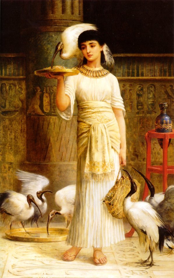 Edwin Longsden Long Ale the Attendant of the sacred Ibis in the Temple of Isis 19th Century