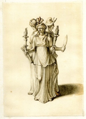 Statuette of Triple-bodied Hekate British Museum 18th Century