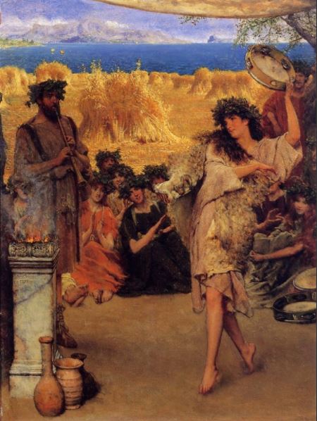 Sir Lawrence Alma Tadema, A Harvest Festival, 1880