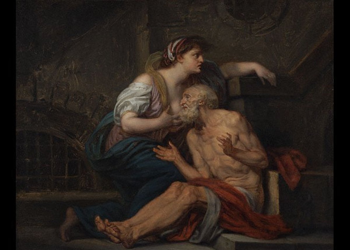 Jean-Baptiste Greuze, Roman Charity, 1767